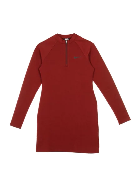 Sukienka Nike z długim rękawem czerwona