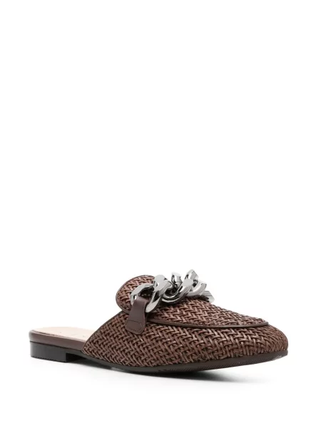 Slip on mulės Casadei ruda