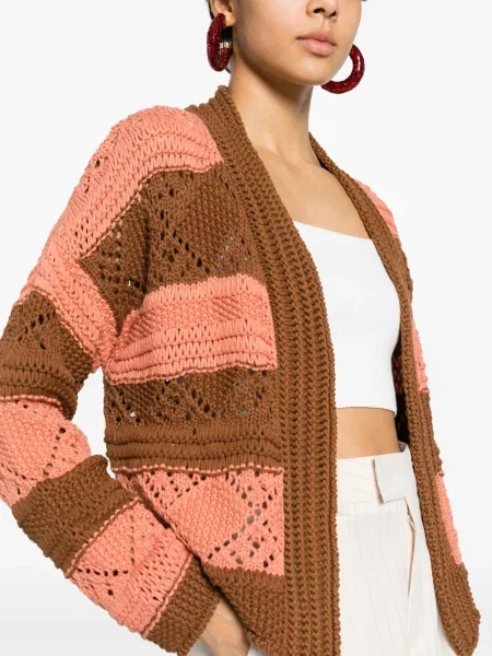 Cardigan La Doublej tricotate maro