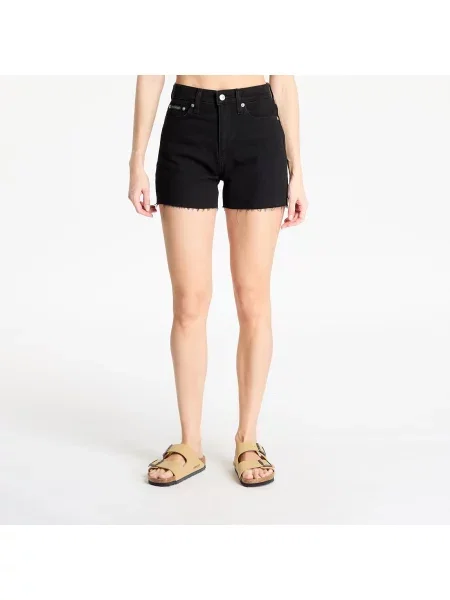 Szorty jeansowe Calvin Klein Jeans czarne
