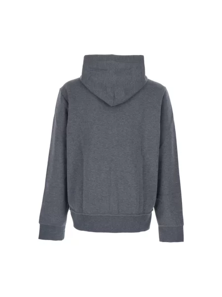 Dzianinowa bluza z kapturem Polo Ralph Lauren z kapturem szara