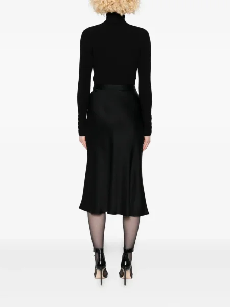 Rochie midi Elisabetta Franchi până la genunchi de costum negru