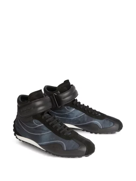 Sneakerși Balmain din piele albastru