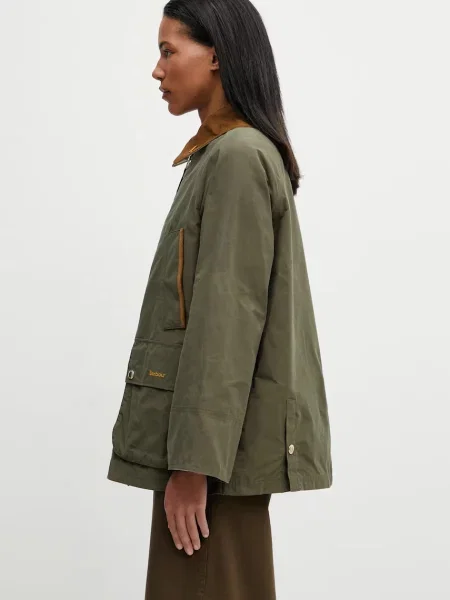 Barbour kurtka przejściowa z bawełny zielona