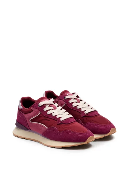 Sneakerși Hoff din piele de căprioară roșu