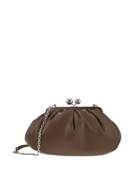 Geantă de călătorie Weekend Max Mara din piele maro