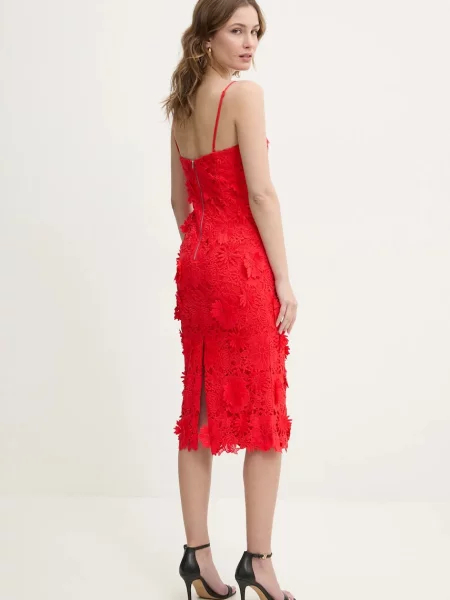Bardot rochie rosu mini mulata roșu