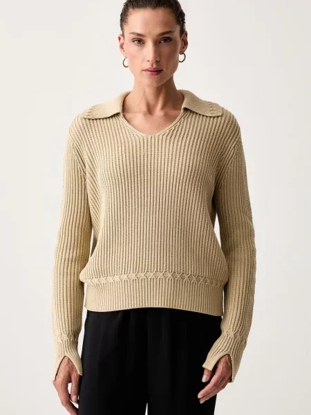 Armani Exchange pulover pentru femei din bej