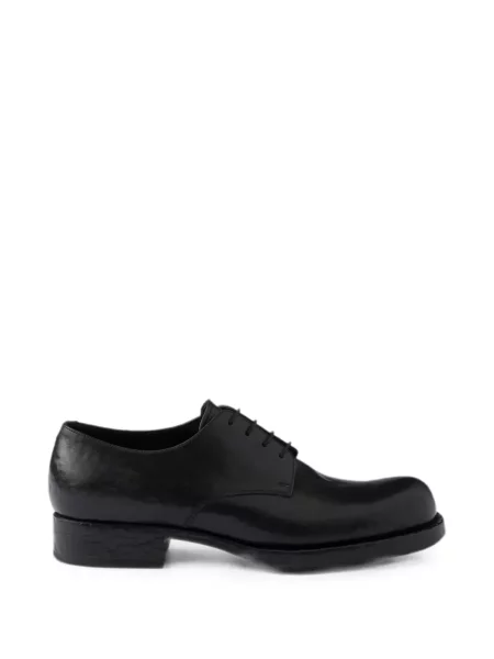 Pantofi Prada cu șireturi din piele negru
