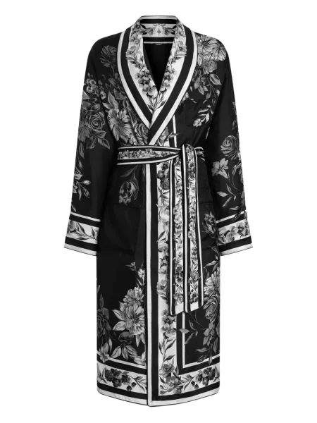 Halat Dolce & Gabbana cu model floral negru
