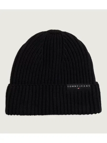 Tommy Jeans Căciulă Tjm Linear Logo Beanie negru