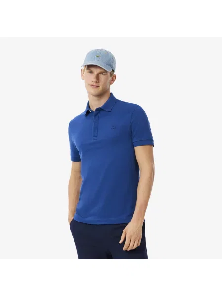 Lacoste Koszulka Polo Paryż Regular Fit Ciemnoniebieska niebieski