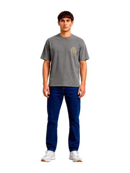 JACK & JONES Tričko Manson / sivá béžová