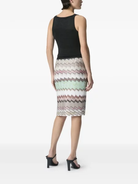 Миди пола Missoni до коляното цепка