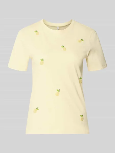 T-shirt o kroju regular fit z czystej bawełny model KITA' Only