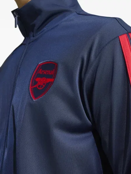 Lung geacă cămașă Adidas cu broderie alergare alb