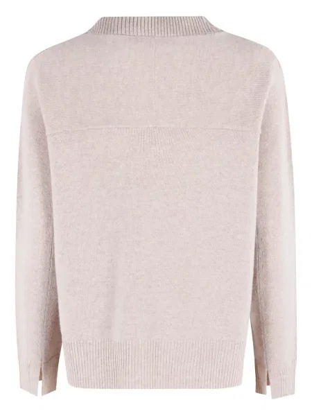 Pulover Maison Kitsune de lână cu decolteu în V