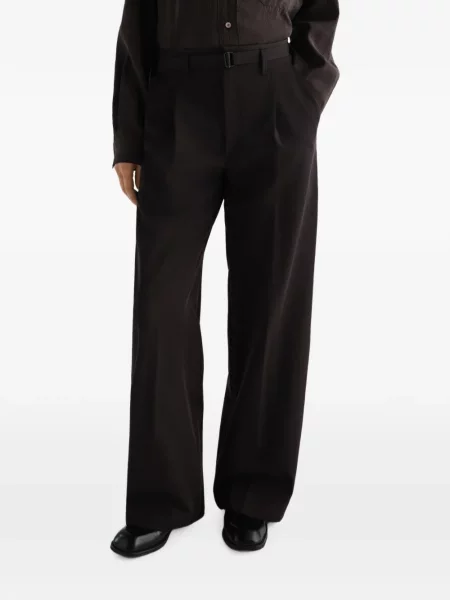 Pantaloni Lemaire de lână maro