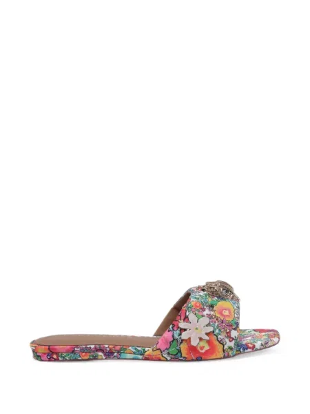 Sandale Kurt Geiger London fără toc alb