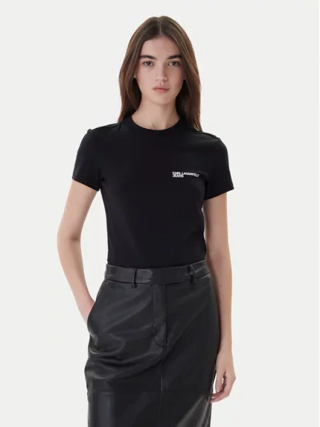 Karl Lagerfeld Jeans t-shirt czarny