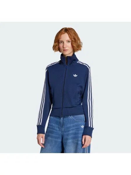 Pletená bunda Adidas bílá