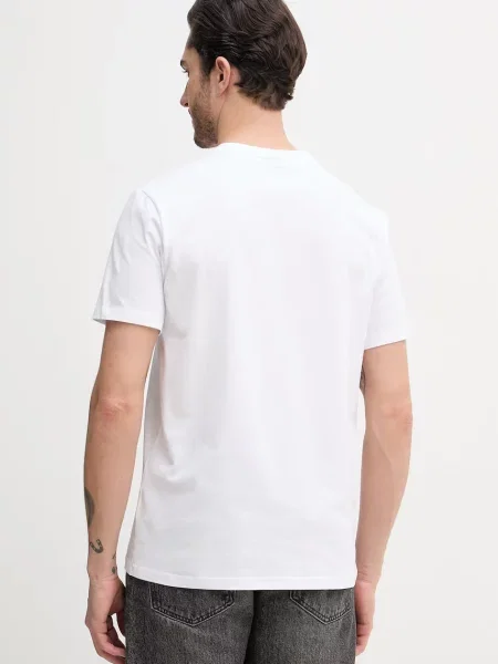 Hugo Koszulki Mężczyzna L Logo Tee Short Sleeve biały