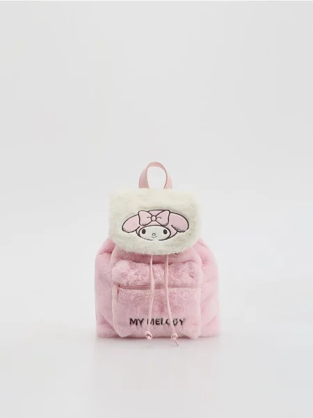 Reserved Puszysty plecak My Melody pastelowy róż