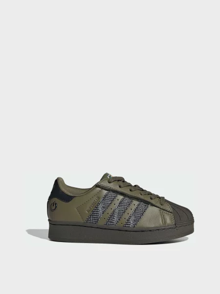 Детские кеды Adidas зеленые