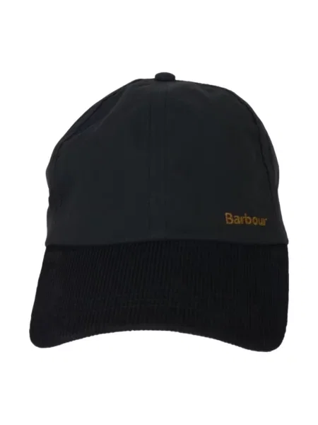 Czapka z daszkiem Barbour czarna