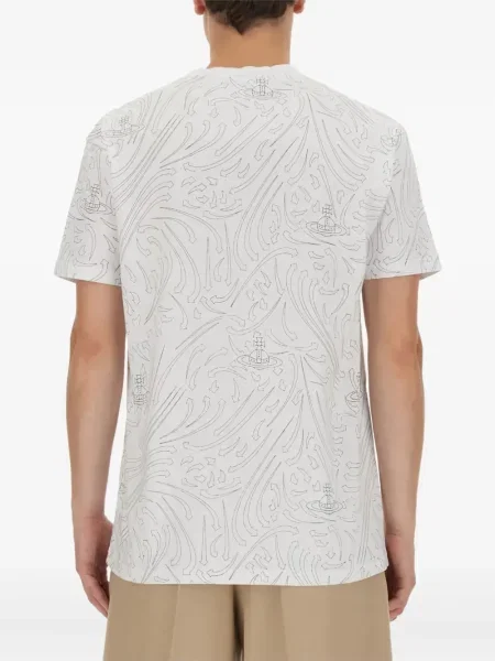 Tricou Vivienne Westwood cu imagine alb