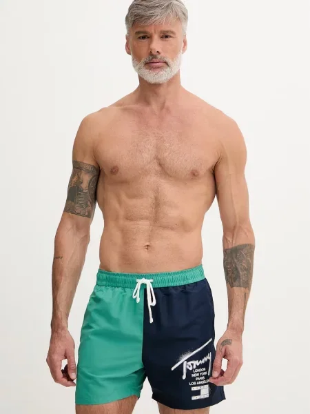 Tommy Hilfiger plavecké šortky pánske zelená