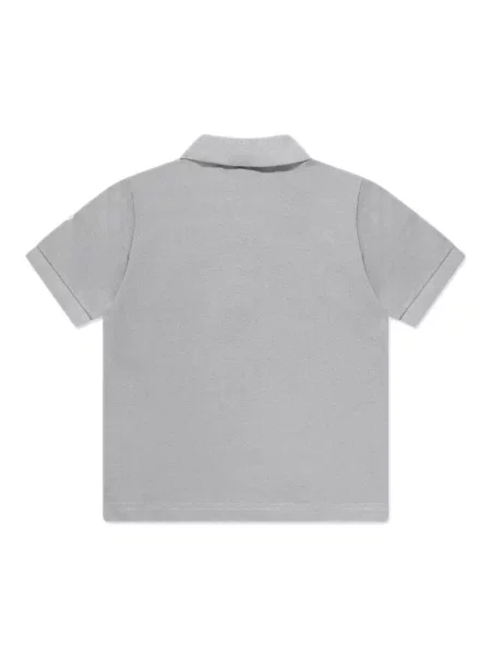 Koszulka polo dziecięca Moncler Enfant szara