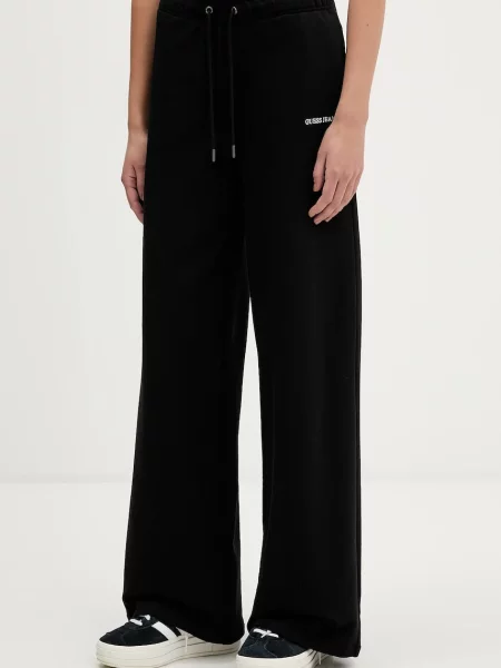 Спортивні штани Guess Jeans однотонні чорний