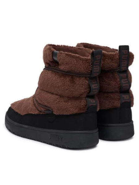 Čizme za snijeg Puma Snowbae Suede Wns Tamno smeđa