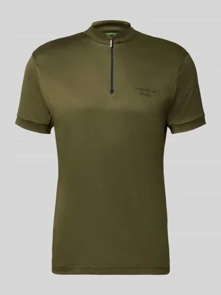 Koszulka polo o kroju regular fit z czystej bawełny model PS Spirit Boss Green zielona