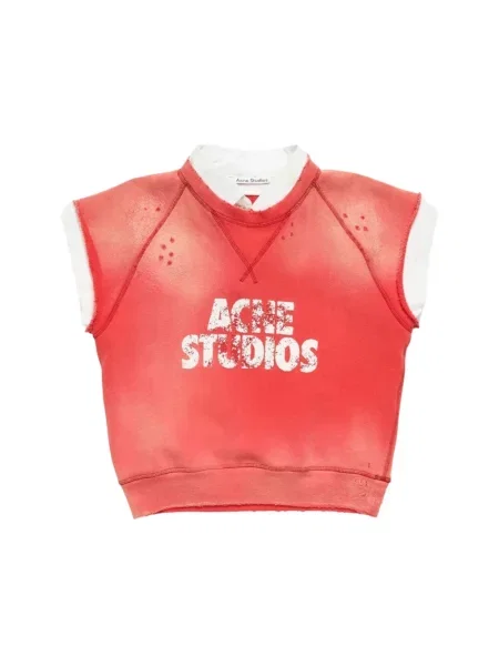 Polar Acne Studios polarowy z autografem czerwony