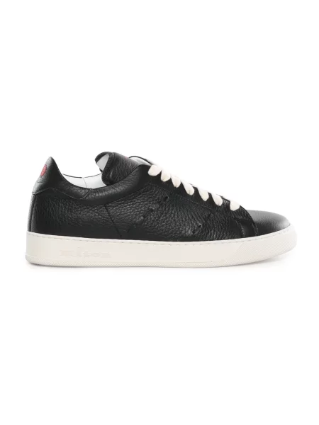 Sneakersy Kiton skórzane niebieskie