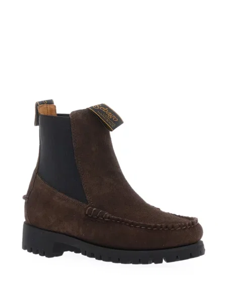 Botine chelsea Sebago din piele de căprioară maro