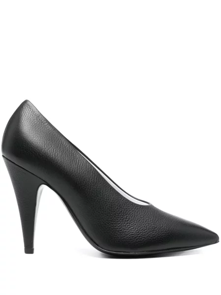 Pantofi cu toc Moschino din piele negru