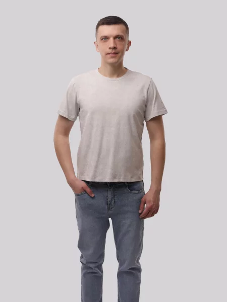 Футболка New Krop серая
