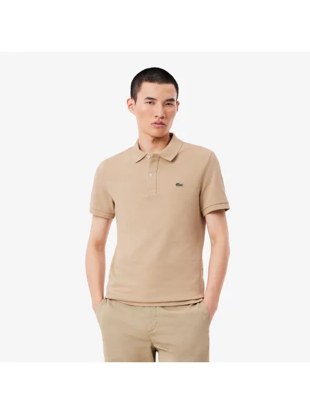 Lacoste поло чоловіче Slim Fit бежеве