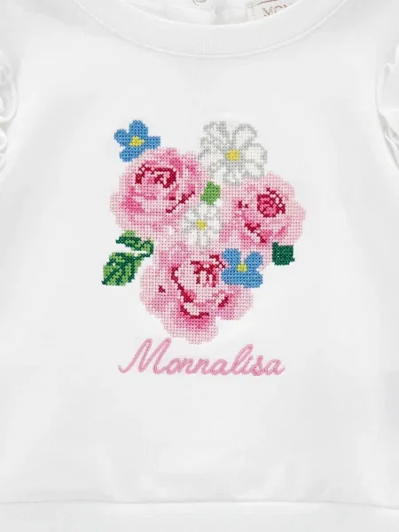 Dětska mikina Monnalisa bílá