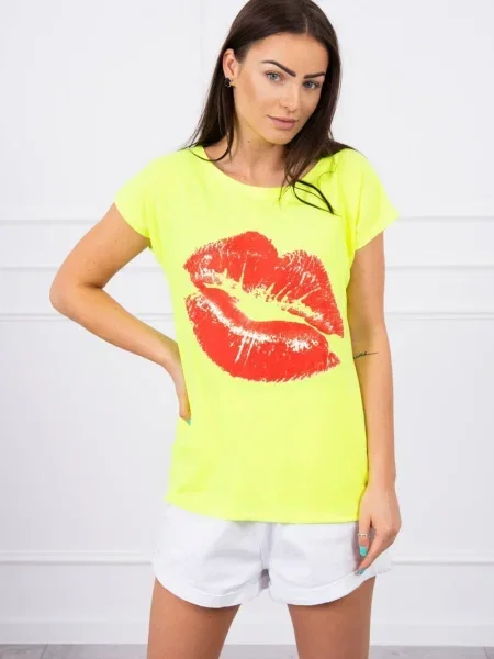 Bluză Kesi cu imagine roșu