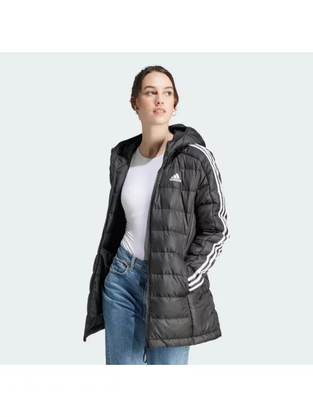 Parka Essentials Light Down Hooded czarna