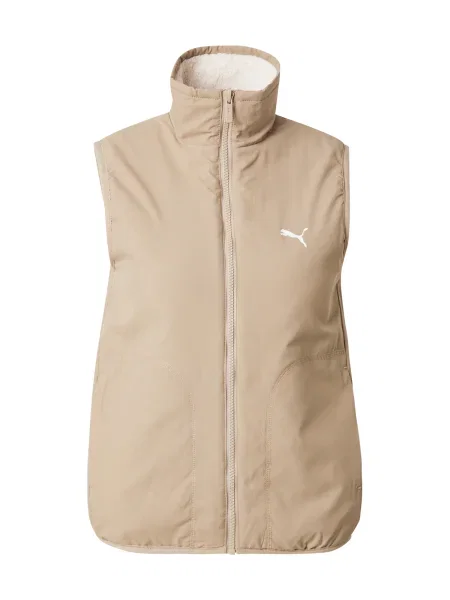 PUMA Vestă bej închis alb