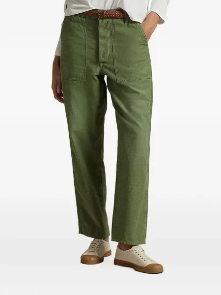 Kołnierzykowy polo Polo Ralph Lauren z frędzli w paski czerwone