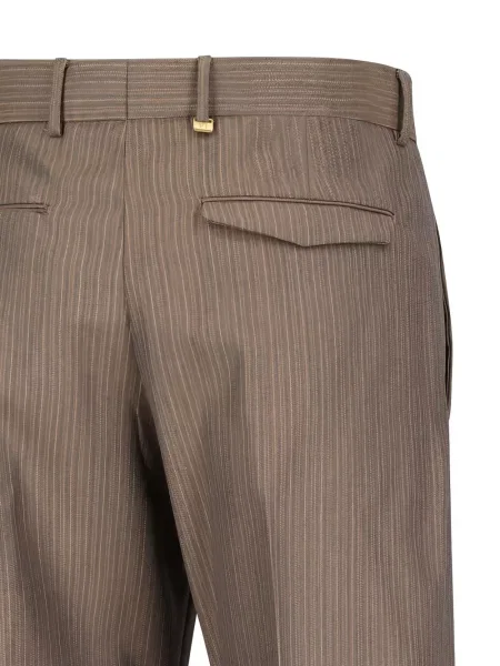 Pantaloni Pt Torino cu dungi maro