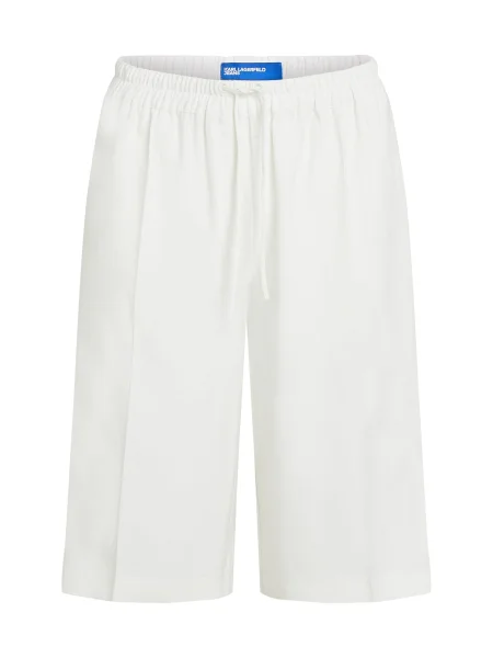 KARL LAGERFELD JEANS Pantaloni cu dungă alb