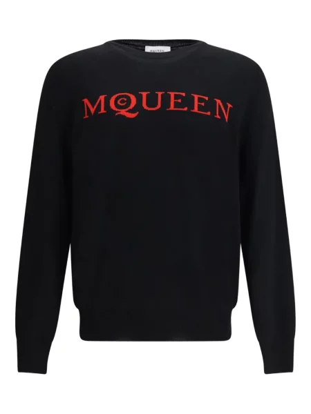 Pulover Alexander Mcqueen cu decolteu rotund negru