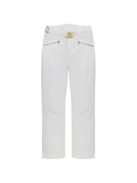 Matlasat pantaloni de schi Bogner alb